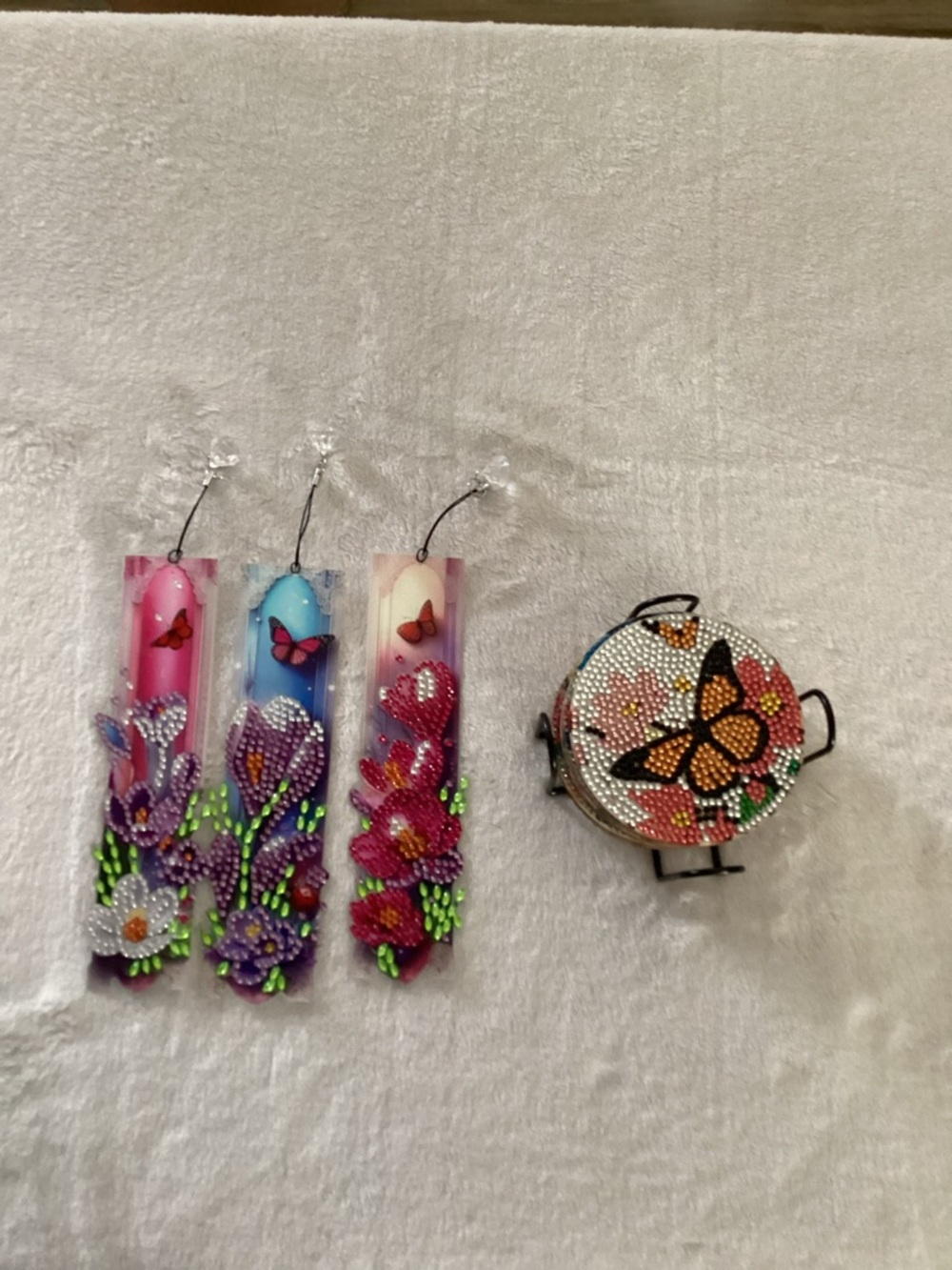 Handcrafted butterfly Costars
8 Butterfly Costars
And 3 Bookmarks